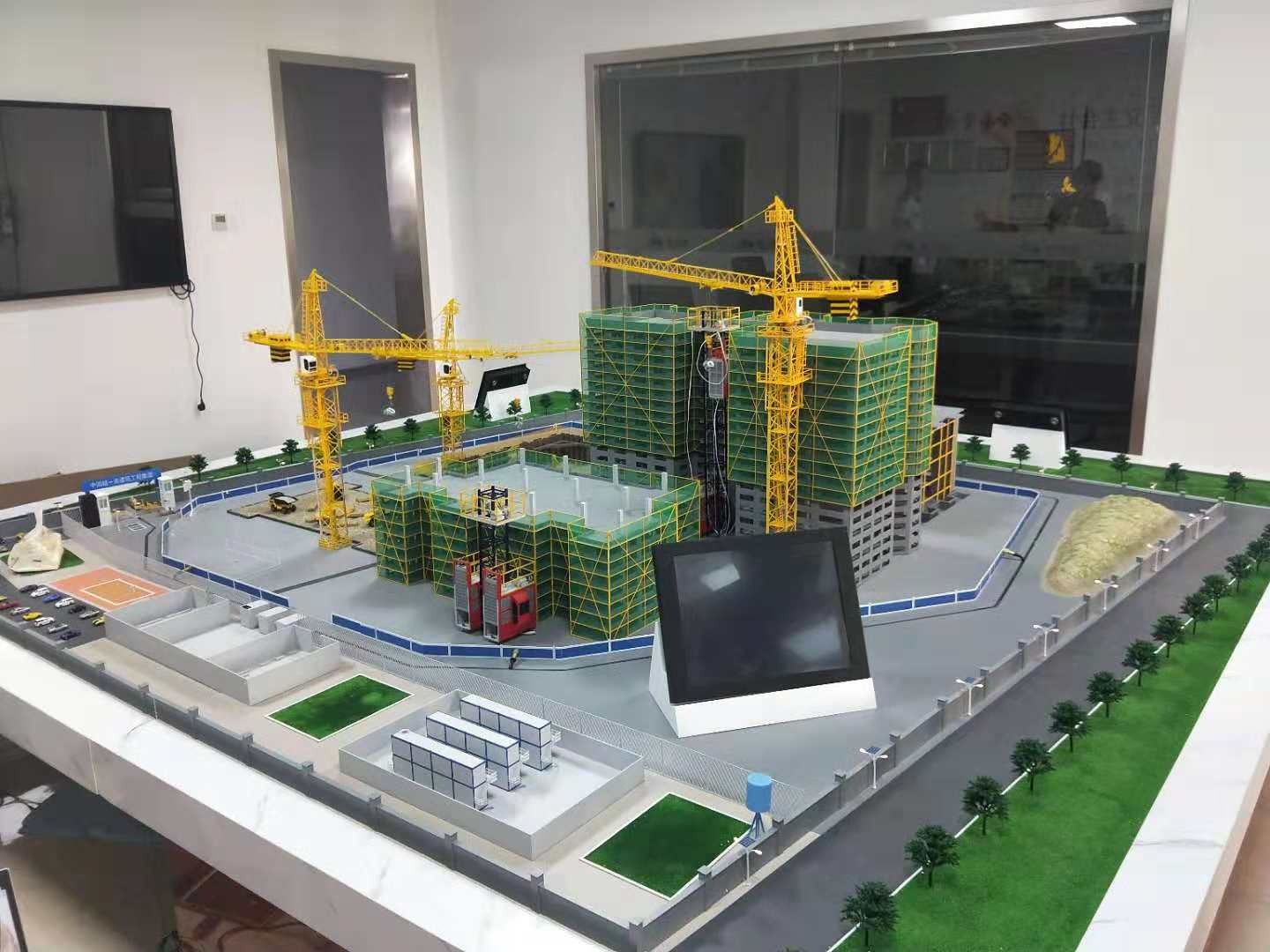 南安市建筑施工场景模型